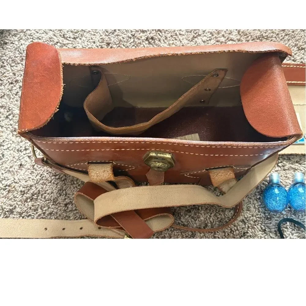 Vintage Kam-Ra Leather Camera Bag and Photo Equipment Bundle